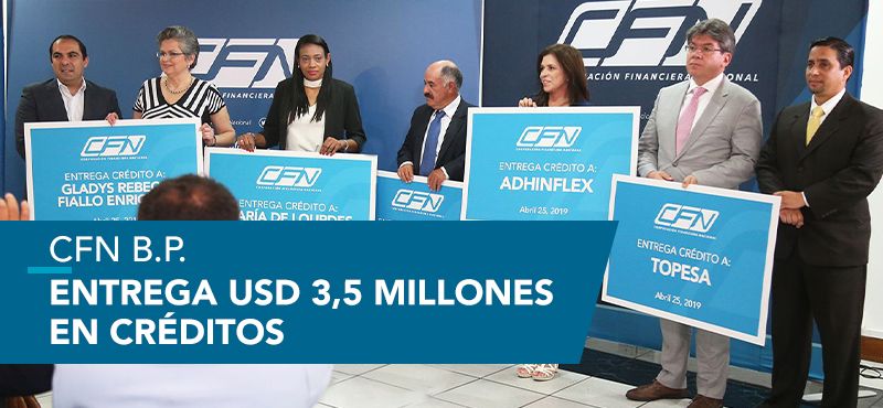 CFN B.P. ENTREGA USD 3,5 MILLONES EN CRÉDITOS A PYMES