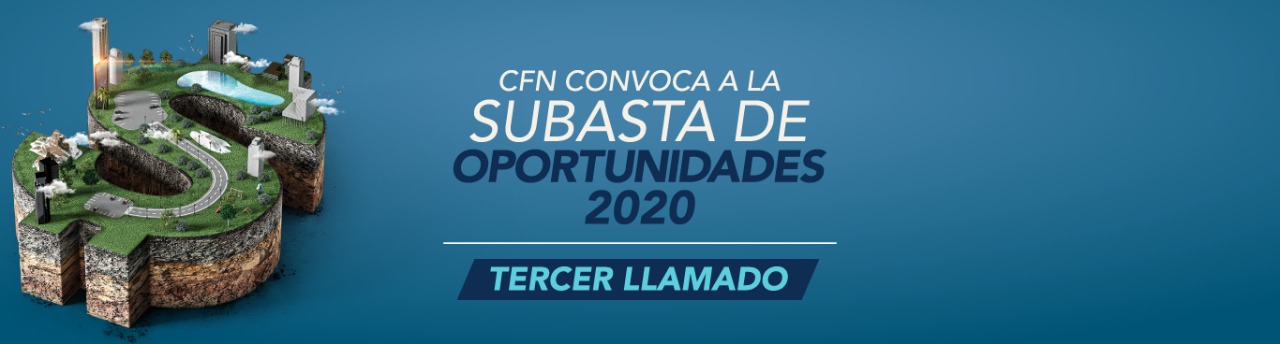 CFN CONVOCA A LA SUBASTA DE OPORTUNIDADES 2020 TERCER LLAMADO