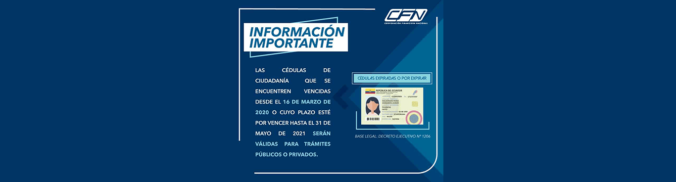 Validez de cédulas expiradas o por expirar