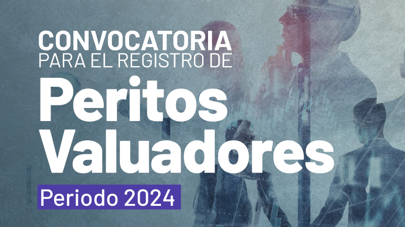 CONVOCATORIA DE PERITOS VALUADORES PARA PERIODO 2024
