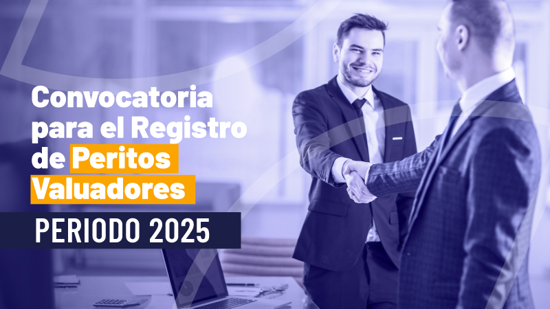 CONVOCATORIA DE PERITOS VALUADORES PARA PERIODO 2025