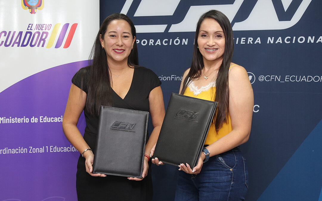 CORPORACION FINANCIERA NACIONAL B.P. Y EL MINISTERIO DE EDUCACIÓN FIRMAN CONVENIO DE COMODATO DE INMUEBLE PATRIMONIAL EN IBARRA