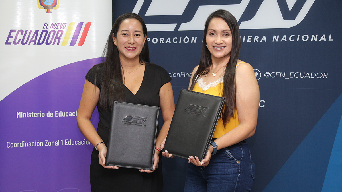CORPORACION FINANCIERA NACIONAL B.P. Y EL MINISTERIO DE EDUCACIÓN FIRMAN CONVENIO DE COMODATO DE INMUEBLE PATRIMONIAL EN IBARRA