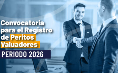 CONVOCATORIA DE PERITOS VALUADORES PARA PERIODO 2026