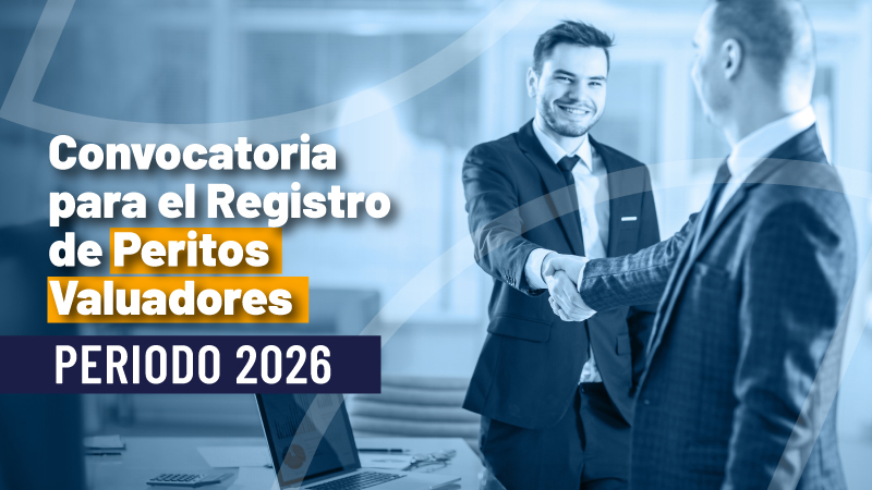 CONVOCATORIA DE PERITOS VALUADORES PARA PERIODO 2026 